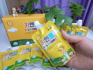 [몸엔용] 어린이, 초등학생의 영양간식 달콤 국산녹용 키엔용  80ml x 10포 — 5점을 준 리뷰어가 2021년 7월 올린 사용 사진