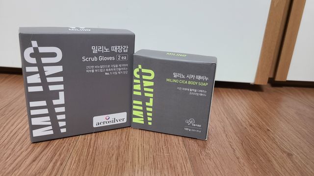 달콤리빙 밀리노 때장갑 때비누 세트 리뷰 사진