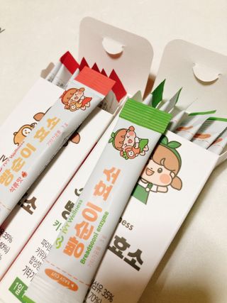 아이비웰니스 빵순이 효소 키위맛 7포 + 석류맛 7포 (총 14포, 2주분) — 4.5점을 준 리뷰어가 2022년 12월 올린 사용 사진