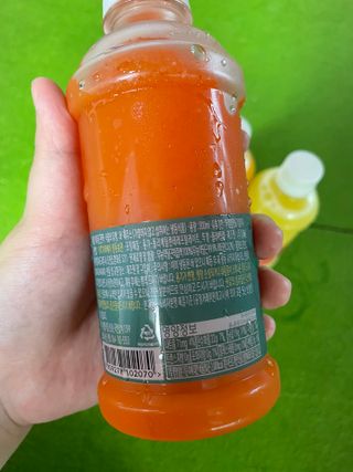 탐라원 제주의 맛, 몬딱주스 4종세트 - 한라봉몬딱주스, 천혜향몬딱주스, 청귤에이드, 당근몬딱주스 — 5점을 준 리뷰어가 2021년 7월 올린 사용 사진