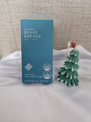 클린24시간 슬림앤유산균 1박스 (3.5g X 15포) — 5점을 준 리뷰어가 2022년 7월 올린 사용 사진