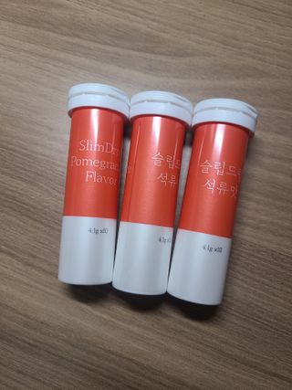 [슬림드랍 석류맛] 건기식 다이어트 보조제 겸 비타민 — 5점을 준 리뷰어가 2022년 2월 올린 사용 사진