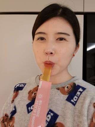 주식회사 얼굴반쪽 [얼굴반쪽 가르시니아 2,800mg] x 14포 1주 젤리 다이어트 보조제 체지방감소 — 5점을 준 리뷰어가 2021년 11월 올린 사용 사진