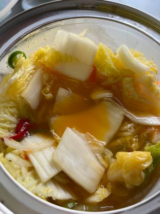 셰프애찬 단호박 백김치 1kg — 5점을 준 리뷰어가 2022년 10월 올린 사용 사진