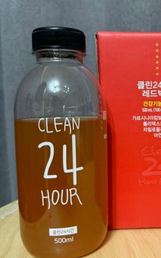 클린24시간 레드박스 1BOX(5포) + 전용보틀(500ml) — 5점을 준 리뷰어가 2024년 3월 올린 사용 사진