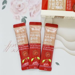 자연에온 가득담은 몽모랑시 타트체리 콜라겐 젤리스틱 — 5점을 준 리뷰어가 2020년 12월 올린 사용 사진