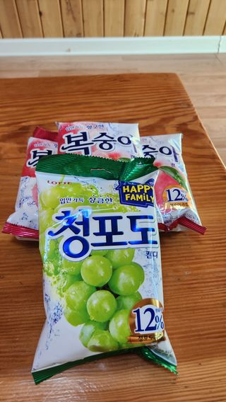 청포도캔디 복숭아캔디 — 5점을 준 리뷰어가 2022년 11월 올린 사용 사진