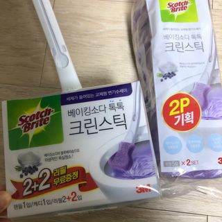 3M 스카치브라이트 크린스틱 베이킹소다 핸들 + 리필 9입 + 캐디증정 — 5점을 준 리뷰어가 2023년 9월 올린 사용 사진