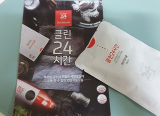 클린24시간 1BOX(5포) + 전용보틀(500ml) — 5점을 준 리뷰어가 2022년 10월 올린 사용 사진