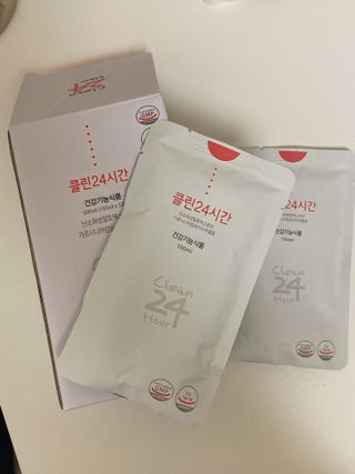 클린24시간 1BOX(5포) + 전용보틀(500ml) — 5점을 준 리뷰어가 2022년 8월 올린 사용 사진