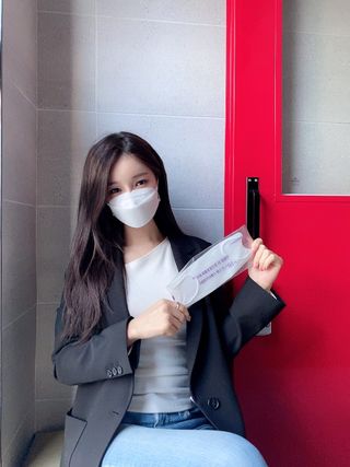 데일리브레스황사마스크KF94대형 데일리브레스 황사방역마스크 KF94 대형 — 5점을 준 리뷰어가 2021년 4월 올린 사용 사진