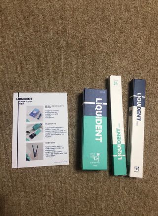 리퀴덴트 오랄케어 온가족용 리퀴덴트 더더 오랄케어 무불소 치약 + 임상시험완료 이중 미세 엠보싱 칫솔 올데이세트 — 5점을 준 리뷰어가 2020년 12월 올린 사용 사진
