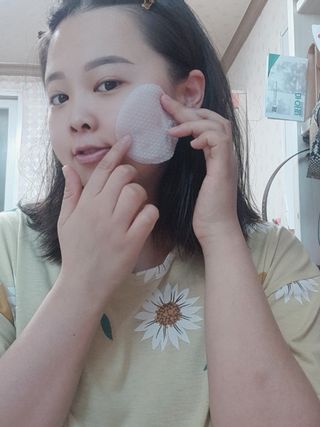 메디필 레드 락토 콜라겐 필링패드 — 5점을 준 리뷰어가 2021년 3월 올린 사용 사진