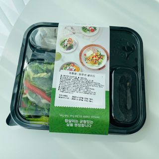 참살이도시락 작심삼일 샐러드도시락 3개 맛보기 새벽배송 또는 택배배송 — 3.5점을 준 리뷰어가 2021년 7월 올린 사용 사진