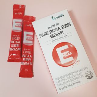 인디닥터 면역 생생 핑크 이뮨 젤리 + 타이탄 BCAA 프로틴 젤리스틱 — 2점을 준 리뷰어가 2022년 3월 올린 사용 사진