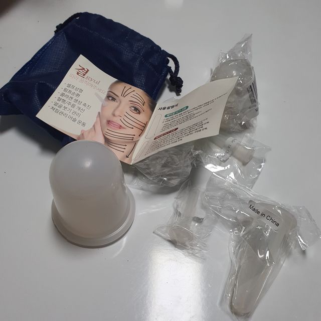 커핑테라피 실리콘부항마사지 리프팅 페이스+바디 안티 셀룰 라이트 6pcs 리뷰 사진