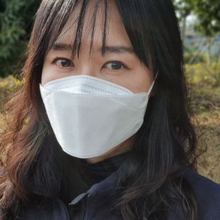 나무드 [50매입] 국내생산 KF94 크린웰 황사방역용 마스크 대형 — 5점을 준 리뷰어가 2021년 11월 올린 사용 사진