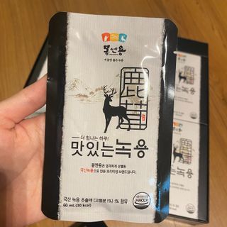 [몸엔용] 과일을 넣어 국산녹용을 맛있게 60ml x 30포 — 5점을 준 리뷰어가 2021년 6월 올린 사용 사진