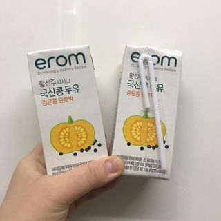 이롬 황성주 박사의 국산콩 두유 검은콩 단호박 — 5점을 준 리뷰어가 2021년 2월 올린 사용 사진