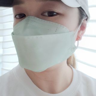 [이지아 마스크] 애니가드 더솔루션마스크 KF80 대형 컬러 4종 — 5점을 준 리뷰어가 2021년 6월 올린 사용 사진