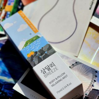 제주인디 삼달리 브리즈 바디&필로우 릴렉싱 미스트 제주 하귤 — 5점을 준 리뷰어가 2023년 2월 올린 사용 사진