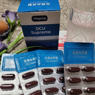 뉴트리션팩토리 비타프렙 오큐슈프림 루테인 오메가3 1050mg — 4점을 준 리뷰어가 2021년 6월 올린 사용 사진