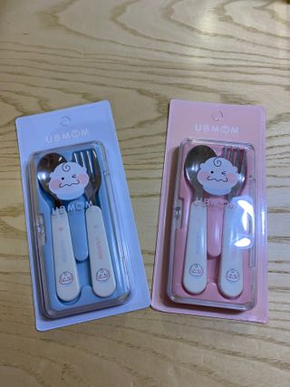 유비맘 스푼포크 케이스 세트 1+1 _컬러랜덤 발송 — 5점을 준 리뷰어가 2021년 2월 올린 사용 사진