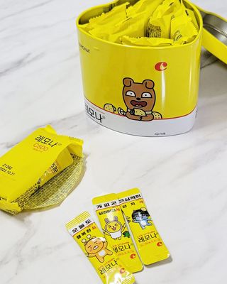 맛있는 비타민 습관 레모나 카카오프렌즈 에디션 — 5점을 준 리뷰어가 2021년 12월 올린 사용 사진