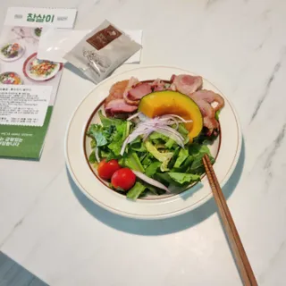 참살이도시락 작심삼일 샐러드도시락 3개 맛보기 새벽배송 또는 택배배송 — 5점을 준 리뷰어가 2021년 8월 올린 사용 사진