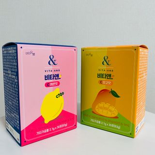 비타앤C 레몬맛, 망고맛 — 5점을 준 리뷰어가 2021년 5월 올린 사용 사진
