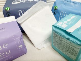블루블루 유기농 순면 커버 생리대 — 5점을 준 리뷰어가 2021년 1월 올린 사용 사진