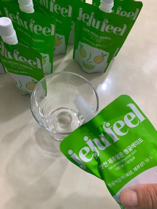 JEJUFEEL 풋풋한 제주담은 청귤에이드 — 5점을 준 리뷰어가 2022년 10월 올린 사용 사진