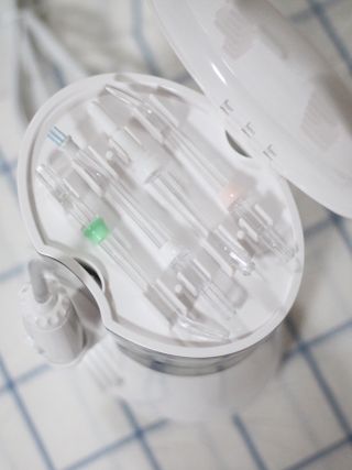 주식회사 클린디 [클린디] 양치 후 남은 이물질, 물치실로 완벽 제거 🦷 구강세정기 세트 [맞춤 칫솔 + 치약 포함] — 5점을 준 리뷰어가 2021년 12월 올린 사용 사진