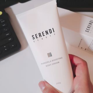 세렌디뷰티 퓨어델라 부스팅 바디크림 — 5점을 준 리뷰어가 2021년 7월 올린 사용 사진