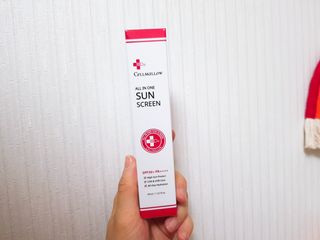 닥터셀멜로 셀멜로 올인원 선스크린 — 5점을 준 리뷰어가 2021년 4월 올린 사용 사진