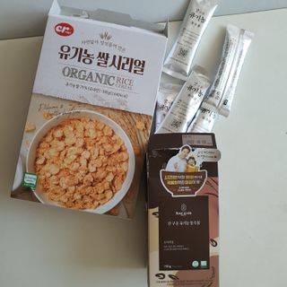 씨알푸드 유기농 쌀 시리얼 390g + 갓 구운 유기농 발아통곡물 150g — 5점을 준 리뷰어가 2022년 1월 올린 사용 사진
