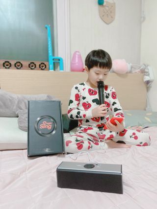 매직씽 노래방 어플리케이션 6개월 이용권 — 5점을 준 리뷰어가 2021년 11월 올린 사용 사진