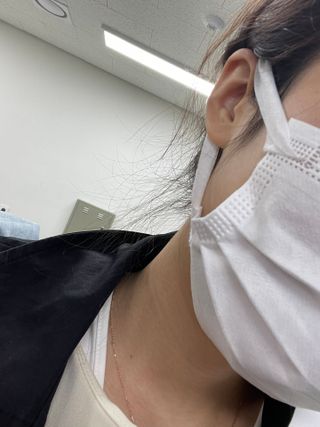 케이퓨리 KF80 덴탈 귀편한 숨쉬기편한 마스크 50매 — 5점을 준 리뷰어가 2023년 4월 올린 사용 사진