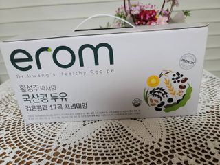 이롬 황성주 박사의 국산콩 두유 검은콩과 17곡 프리미엄 — 5점을 준 리뷰어가 2021년 5월 올린 사용 사진