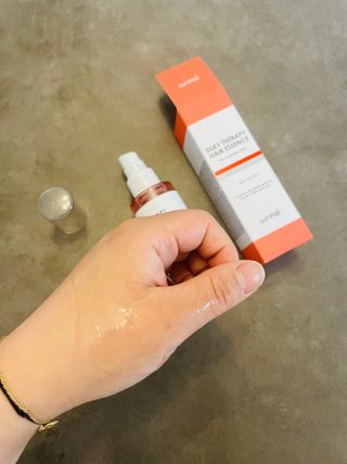 썸헤어 / SUMHAIR 썸헤어 실키 테라피 헤어 에센스 — 5점을 준 리뷰어가 2021년 4월 올린 사용 사진