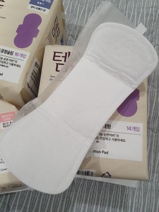 나우[템포] 템포 패드 내추럴 순면 생리대 SET(중형 슬림 + 대형 + 라이너) — 5점을 준 리뷰어가 2024년 5월 올린 사용 사진