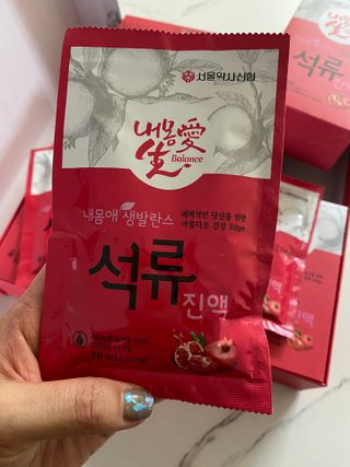 서울약사신협_내몸애생발란스석류_70ml x 30포 — 5점을 준 리뷰어가 2021년 8월 올린 사용 사진