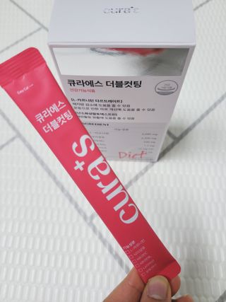 [큐라에스] 최신 다이어트 원료! 6중 기능성 더블컷팅 126g(2주일 분) — 5점을 준 리뷰어가 2023년 12월 올린 사용 사진