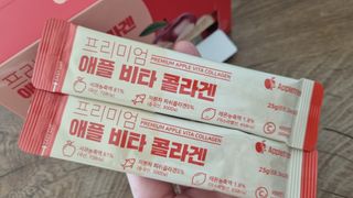 소담스퀘어 상암 [애플트리] 프리미엄 애플 비타 콜라겐 — 5점을 준 리뷰어가 2022년 12월 올린 사용 사진