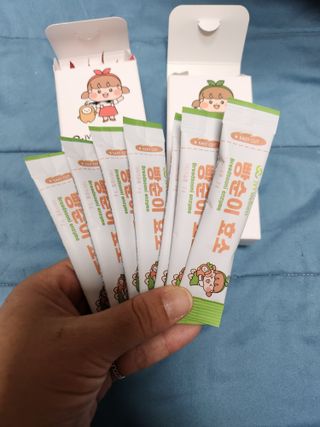 아이비웰니스 빵순이 효소 키위맛 7포 + 석류맛 7포 (총 14포, 2주분) — 5점을 준 리뷰어가 2022년 10월 올린 사용 사진