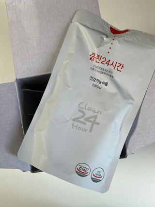 클린24시간 1BOX(5포) + 전용보틀(500ml) — 5점을 준 리뷰어가 2022년 10월 올린 사용 사진