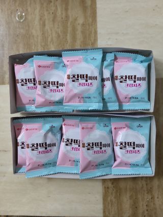 롯데제과 찰떡파이 크림치즈 — 4.5점을 준 리뷰어가 2021년 5월 올린 사용 사진