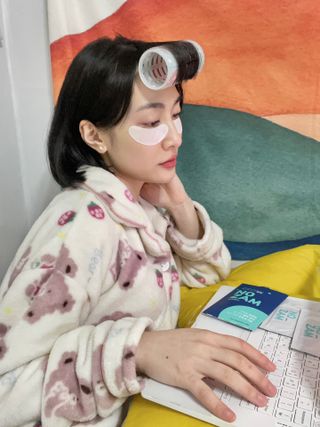 [풀리다 노잠패치] / 잠깨는 패치(졸음방지+눈가케어) 1팩(5회분) /공부할때, 운전할때, 골프, 눈 피로할때 — 5점을 준 리뷰어가 2023년 1월 올린 사용 사진