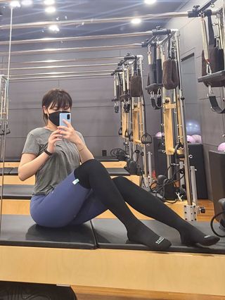 엘리제 요가 필라테스 골프 오버니삭스 — 5점을 준 리뷰어가 2022년 1월 올린 사용 사진