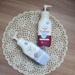 카프리나 산양밀크 모이스춰라이징 바디로션 350ml(라벤더향) — 5점을 준 리뷰어가 2023년 5월 올린 사용 사진